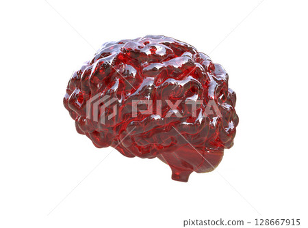 Human brain, illustration Human brain, illustration 128667915