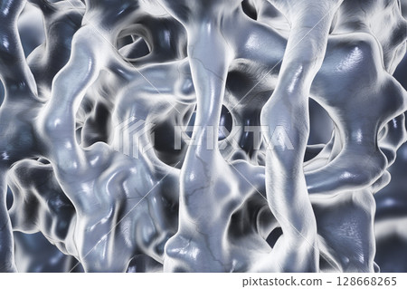 Normal bone illustration 128668265