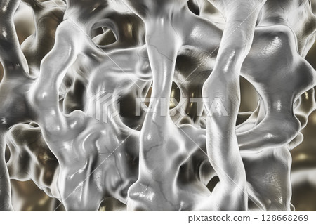 Normal bone illustration 128668269
