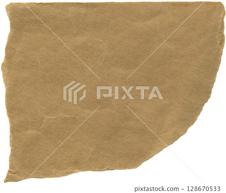 Brown kraft ripped paper piece for handmade card, paper craft, scrapbooking, packaging gifts Brown kraft ripped paper piece for handmade card, paper craft, scrapbooking, packaging gifts 128670533