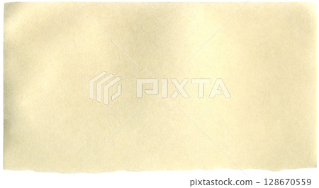Beige paper piece with wrinkles and torn edge. Realistic paper sheet with crumpled effect. Pale yellow blank sheet with crease and rough border. Background for scrapbooking, making creative crafts Beige paper piece with wrinkles and torn edge. Realistic paper sheet with crumpled effect. Pale yellow blank sheet with crease and rough border. Background for scrapbooking, making creative crafts 128670559