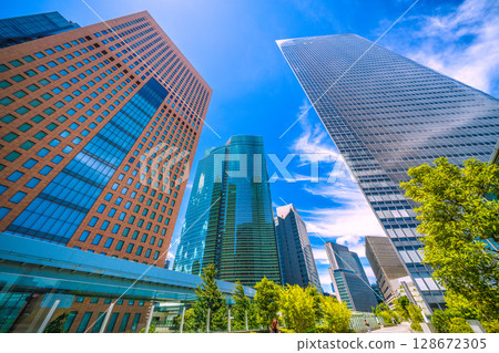 日本東京城市景觀：酷熱…汐留商業區的景色等等…希望之光 = 7 月 20 日 128672305