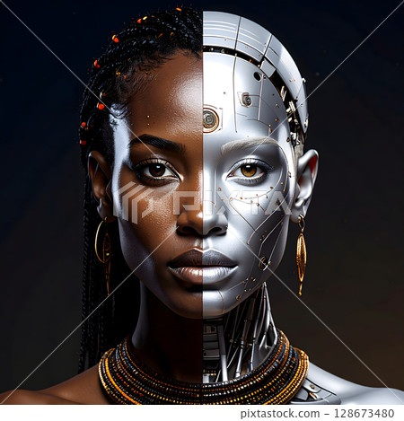 Harmony of a Young African Womans Essence 128673480