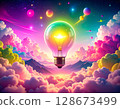 Imagination Unleashed in Flat Design 128673499