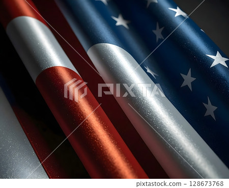 Abstract American Flag Background 128673768