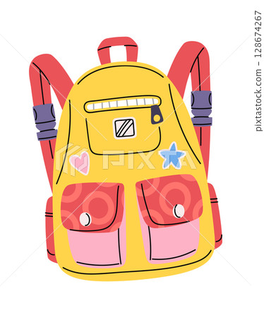 Comfortable fashion childish school rucksack 128674267