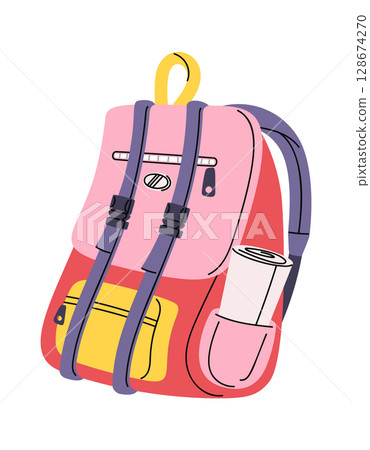 Cute schoolbag educational luggage pack 128674270
