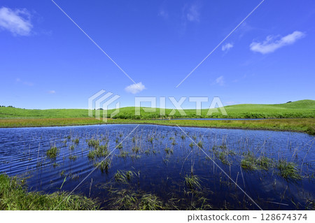 Soni Plateau: A beautiful summer green carpet 128674374