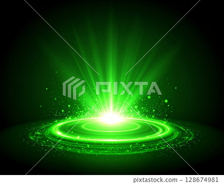 Green light effect background 128674981