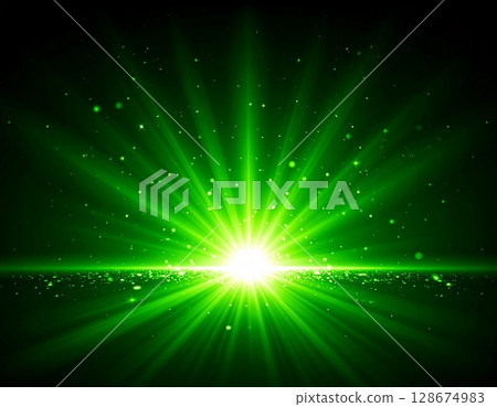 Green light effect background 3 Green light effect background 3 128674983