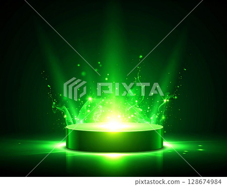 Green light effect background 4 128674984