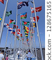 Flag fluttering in the wind 128675165