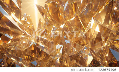 Translucent Shard Intersection of Light 128675196