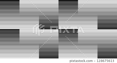 Horizontal black and white stripes pattern. Parallel straight lines background with dynamic faded effect. Wallpaper with motion halftone print. Abstract digital design. Vector graphic illustration Horizontal black and white stripes pattern. Parallel straight lines background with dynamic faded effect. Wallpaper with motion halftone print. Abstract digital design. Vector graphic illustration 128675613