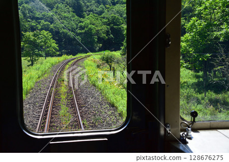 View from the train window on JR Hokkaido's Nemuro Line from Kushiro Station to Kamiohoro Station View from the train window on JR Hokkaido's Nemuro Line from Kushiro Station to Kamiohoro Station 128676275
