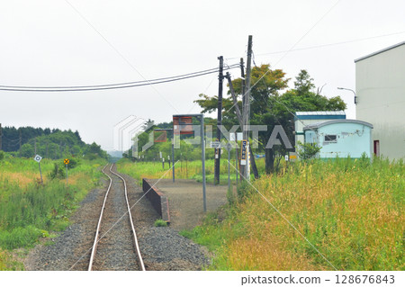 View from the train window on JR Hokkaido's Nemuro Main Line from Ochiishi Station to Nemuro Station (2023) View from the train window on JR Hokkaido's Nemuro Main Line from Ochiishi Station to Nemuro Station (2023) 128676843