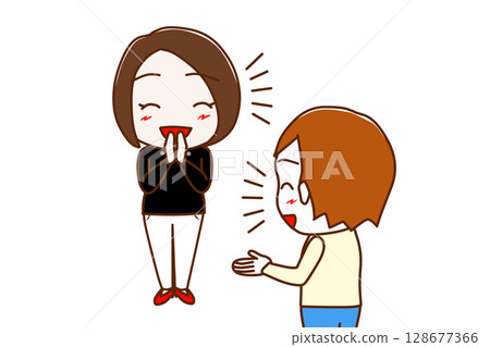 (多張)微笑的女士和白人男士聊天玩樂 (多張)微笑的女士和白人男士聊天玩樂 128677366