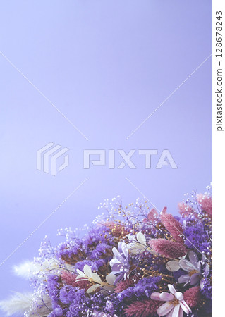 紫色花束(紫色背景) 紫色花束(紫色背景) 128678243