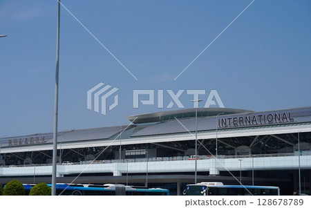 Exterior of Fukuoka Airport International Terminal 128678789