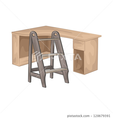 Illustration of Ladder Illustration of Ladder 128679391