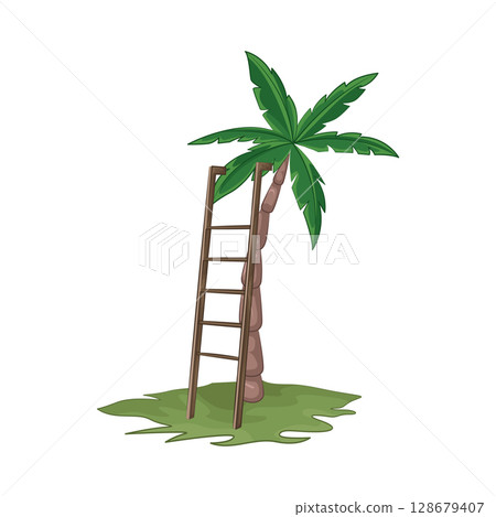 Illustration of Ladder  128679407
