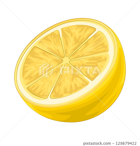 Illustration of Lemon Slice Illustration of Lemon Slice 128679422