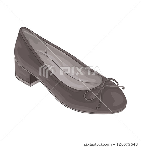 Illustration of Woman Shoes Illustration of Woman Shoes 128679648