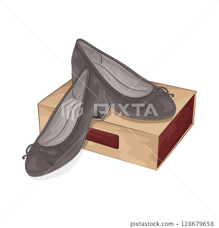 Illustration of Woman Shoes 128679658