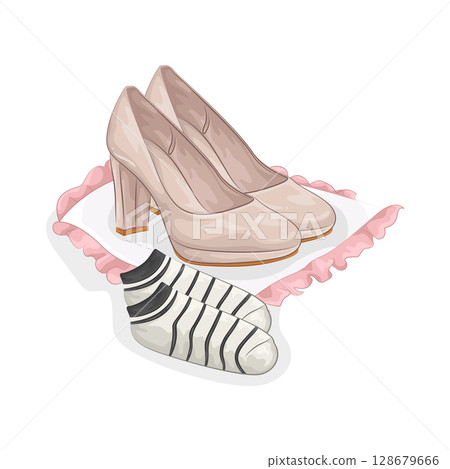 Illustration of High Heels 128679666