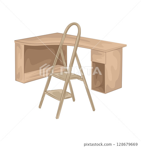 Illustration of Ladder Illustration of Ladder 128679669