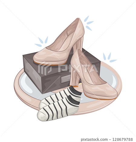 Illustration of High Heels Illustration of High Heels 128679788