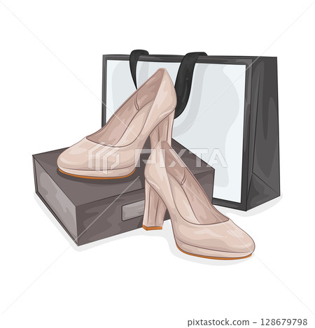 Illustration of High Heels 128679798