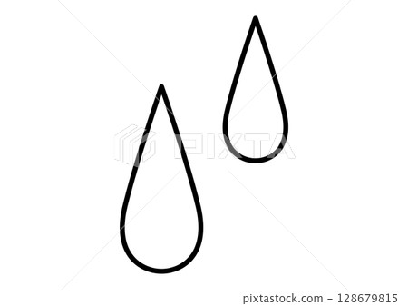 simple water drop icon simple water drop icon 128679815