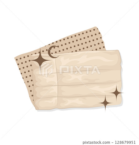 Illustration of Aesthetic Torn Paper 128679951