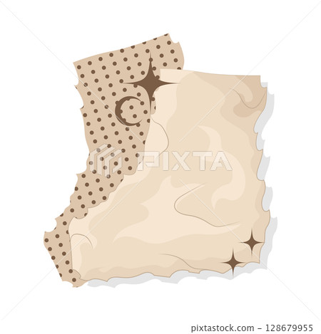 Illustration of Aesthetic Torn Paper 128679955