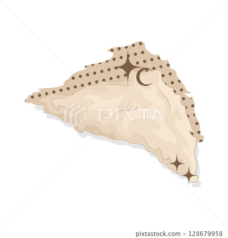 Illustration of Aesthetic Torn Paper 128679958