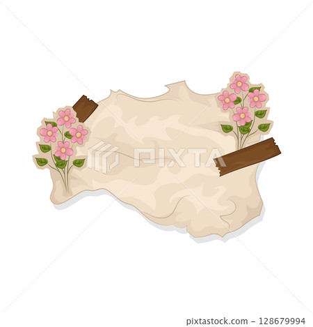 Illustration of Aesthetic Torn Paper Illustration of Aesthetic Torn Paper 128679994