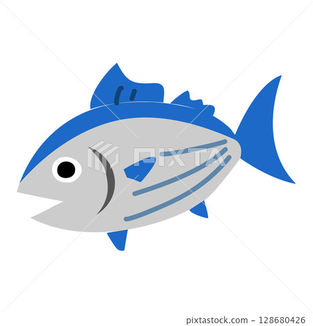 鰹魚矢量圖 128680426