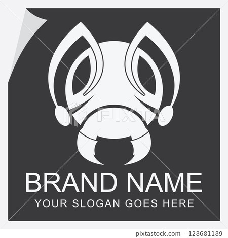 Ant Logo Symbol of Teamwork and Perseverance 128681189