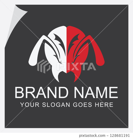 Ant Logo Symbol of Teamwork and Perseverance Ant Logo Symbol of Teamwork and Perseverance 128681191