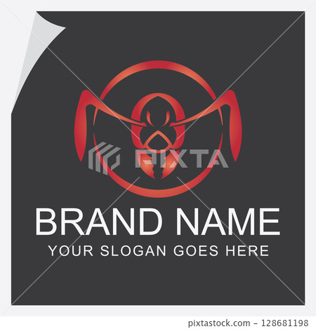 Ant Logo Symbol of Teamwork and Perseverance 128681198