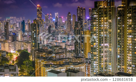 July 18 2025 Night View of Sham Shui Po Streets July 18 2025 Night View of Sham Shui Po Streets 128681658