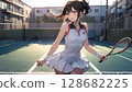 網球女孩 128682225