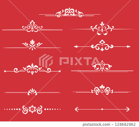 Vintage set. Floral elements for design monograms, invitations, frames, menus and labels. Graphic design of the website, cafes, boutiques, hotels, wedding invitations. Vintage set. Floral elements for design monograms, invitations, frames, menus and labels. Graphic design of the website, cafes, boutiques, hotels, wedding invitations. 128682862