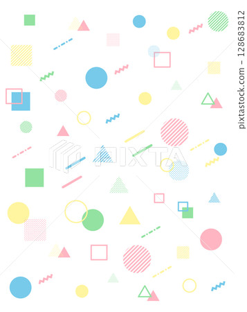Colorful geometric pattern background material Colorful geometric pattern background material 128683812