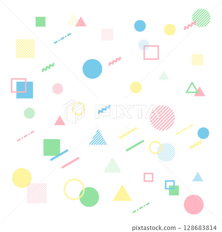 Colorful geometric pattern background material Colorful geometric pattern background material 128683814