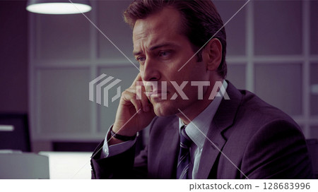 A businessman who makes believe 128683996