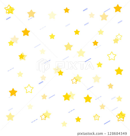 Pop and cute star background material Pop and cute star background material 128684349