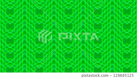 Image of moving shapes on green background Image of moving shapes on green background 128685125