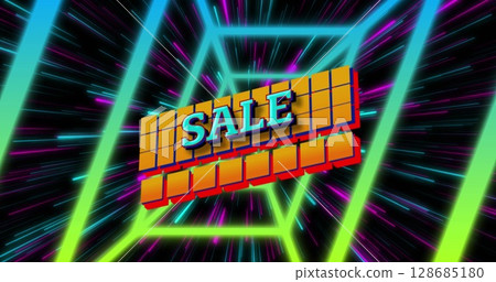 Image of sale text over shapes Image of sale text over shapes 128685180